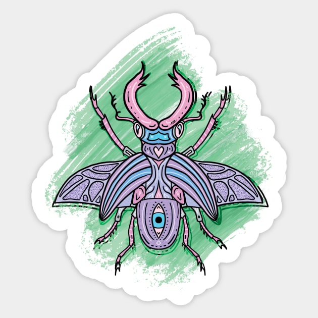 A Bug's Trip Sticker by nannasaidno